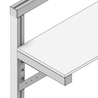 40-408-1 MODULAR SOLUTIONS 180MM X 180MM SHELF ANGLE BRACKET WITH HARDWARE
